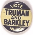 Vote Truman and Barkley Litho