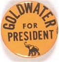 Goldwater for President Elephant Pin