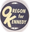 Oregon for Kennedy OK Blue Celluloid