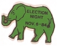 Reagan Election Night Elephant Pin