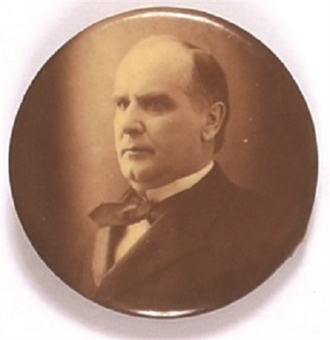 William McKinley Sepia Celluloid