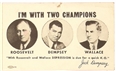 FDR, Dempsey, Wallace Campaign Card