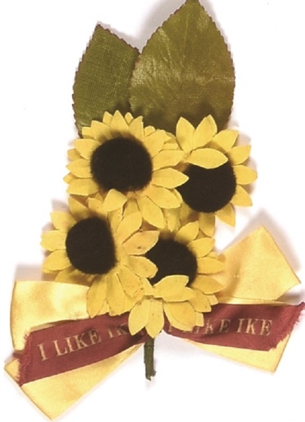 I Like Ike Cloth Sunflowers