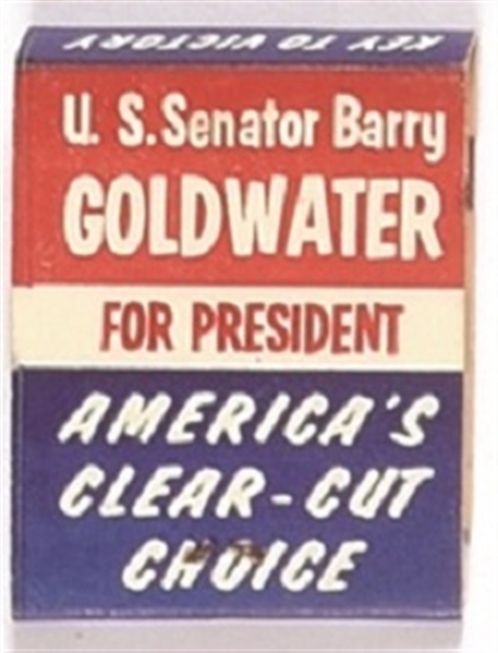 Senator Barry Goldwater for President Matchbook