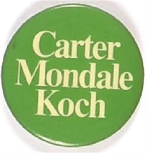 Carter, Mondale, Koch New York Coattail