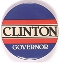 Clinton for Governor Blue Celluloid