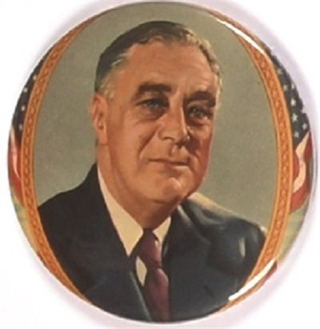 Franklin Roosevelt Colorful Celluloid