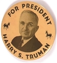 Truman for President Donkeys Pin