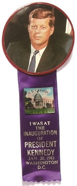 Kennedy Color Pin, Inaugural Ribbon