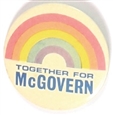 Together For McGovern Rainbow Pin