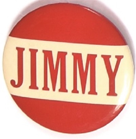 Jimmy Carter Red and White Celluloid