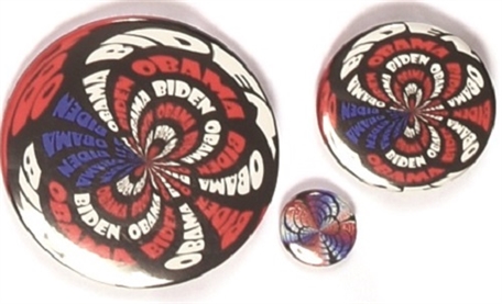 Trio of Obama Psychedelic Pins