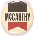 McCarthy for President Black and Red Ribbon Celluloid