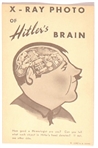 Hitlers Brain WW II Postcard