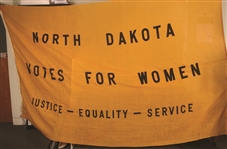 Giant North Dakota Votes for Women Banner