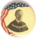 Calvin Coolidge Flag Celluloid