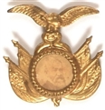 Harrison Brass Shell Eagle Pin