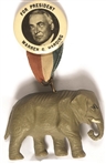 Harding for President Pin and Elephant