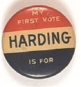 My First Vote is for Harding