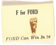 F for Ford Pin and Cad