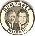 Humphrey, Muskie Black and White Jugate