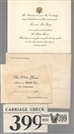 Coolidge White House Reception Invitation