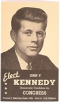 Elect John F. Kennedy to Congress Card