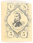 Lincoln "5" Subscription Stamp