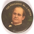 William Jennings Bryan Multicolor Celluloid