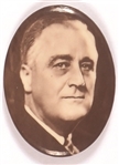 FDR Oval Sepia Celluloid