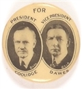 Coolidge, Dawes Celluloid Jugate