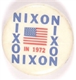 Nixon 1972 Flag Celluloid