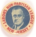 Roosevelt New Jersey Labor Pin