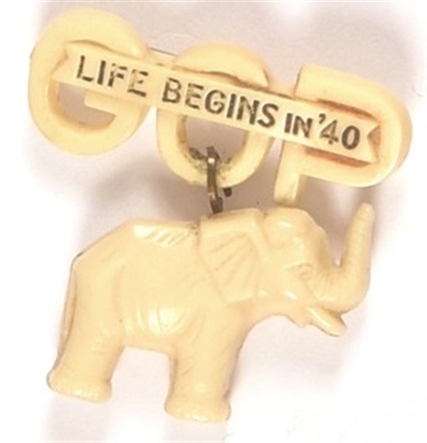 Willkie Life Begins in 40 White Elephant