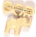 Willkie Life Begins in '40 White Elephant