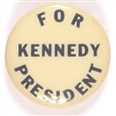 Kennedy for President Blue, White Celluloid