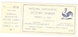 FDR West Virginia Victory Ticket and Stub