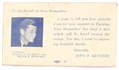 JFK New Hampshire Campaign Card