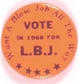 Anti LBJ 1968 Celluloid