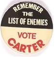 Carter Remember the List of Enemies