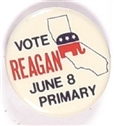 Reagan California Primary Celluloid