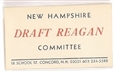 New Hampshire Draft Reagan Committee