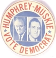 Humphrey, Muskie Vote Democrat