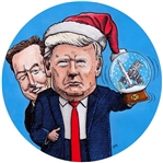 The Trump and Musk Snow Globe