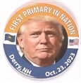 Trump Derry, NH Rally Pin