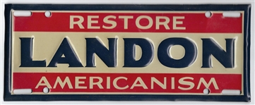 Landon Restore Americanism