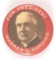 Harding Red Border Celluloid