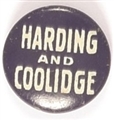 Harding, Coolidge Blue and White Litho