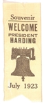 Welcome President Harding Ribbon