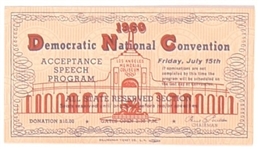 JFK Acceptance Speech Ticket